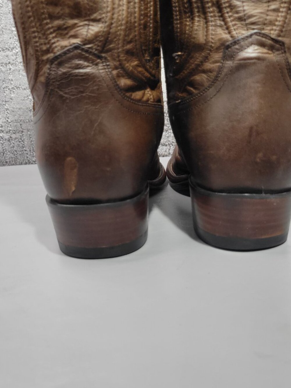 Tecovas The Cartwright Men's US Size 10D Cafe Goat Pull on Cowboy Boots - Picture 9 of 14